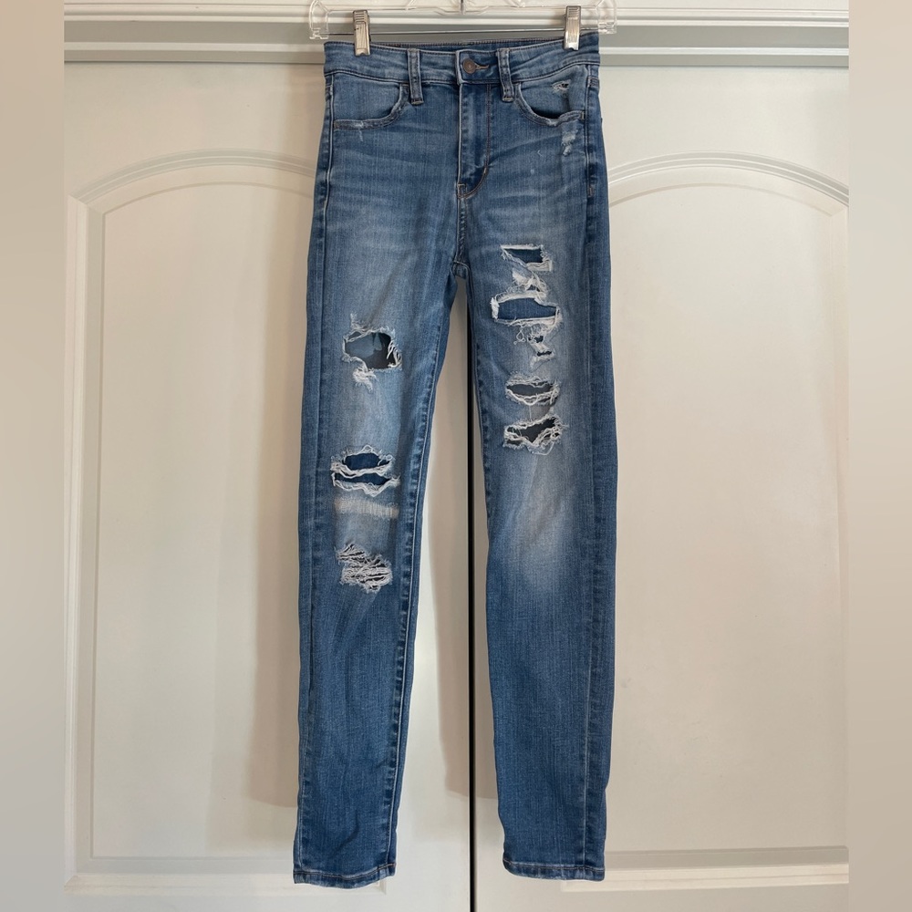 American Eagle, Next Level Stretch, Super High-Rise Jegging Crop